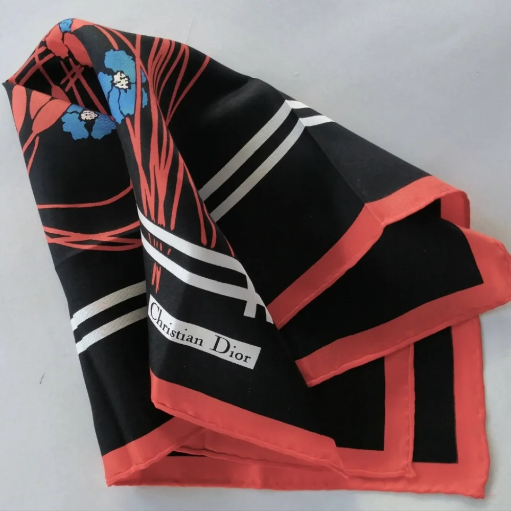 Vintage Christian Dior Silk Scarf 20.5